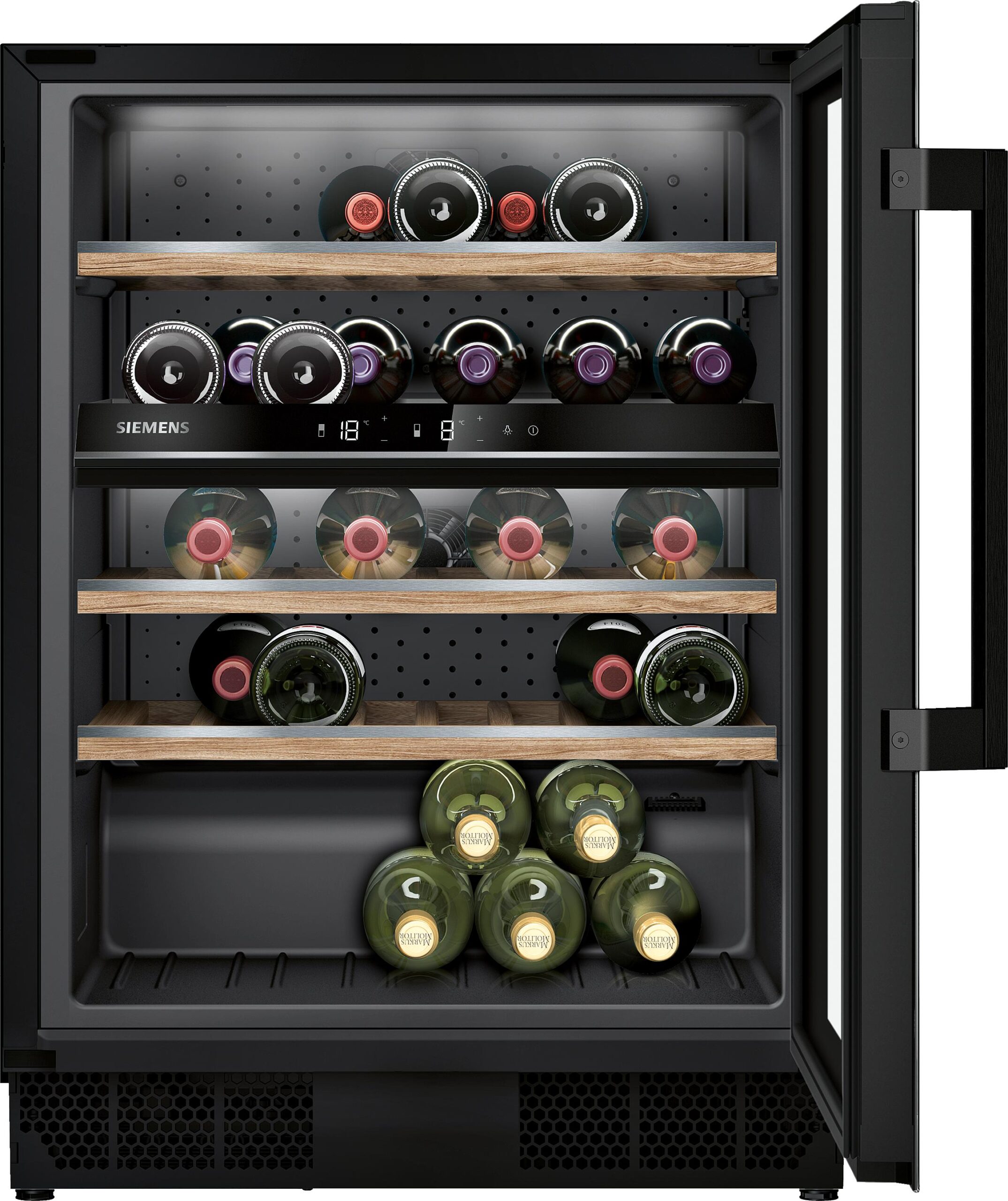 Weinschrank, Gastro-Kühlschrank für Weinflaschen, Weinlagerung