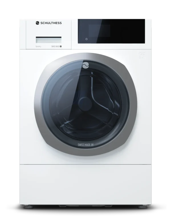 Schulthess Waschmaschine Serenity, Türbandung links, Litze, Aquastopp, Weiss