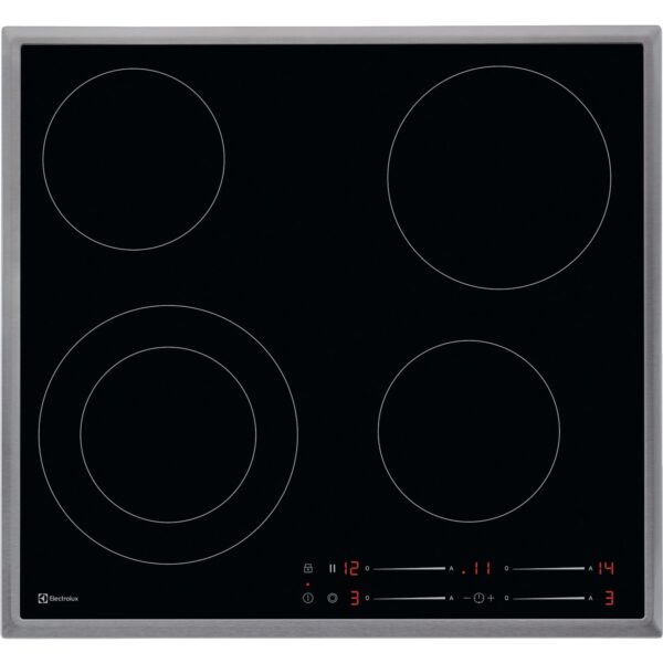 Electrolux Glaskeramik-Kochfeld GK56TSCN Chrom