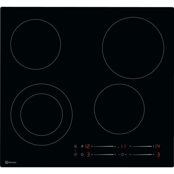 Electrolux Glaskeramik-Kochfeld GK56TSO Schwarz