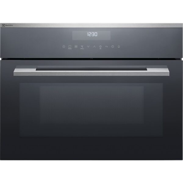 Electrolux Kompakt-Kombi-Mikrowellengerät EB4GL90KCN Chrom mit Antifingerprint Beschichtung