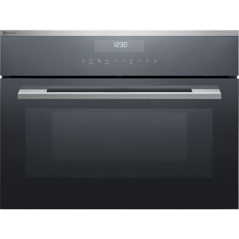 Electrolux Kompakt-Kombi-Mikrowellengerät EB4GL90KCN Chrom mit Antifingerprint Beschichtung