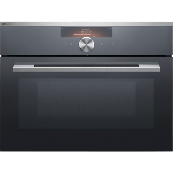 Electrolux Kompakt-Kombi-Mikrowellengerät EB4SL90KCN Chrom mit Antifingerprint Beschichtung