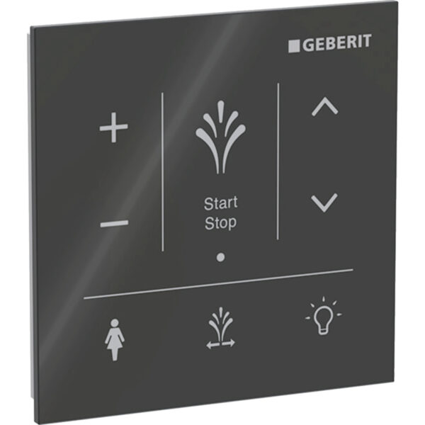 Wandbedienpanel für Geberit AquaClean Sela: Glas schwarz