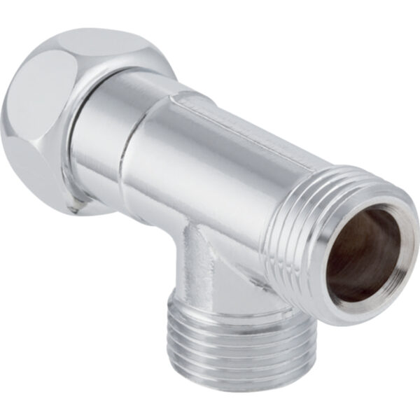 Geberit AquaClean T-Stück mit Aussengewinde, 3/8", mit Mutter: glanzverchromt