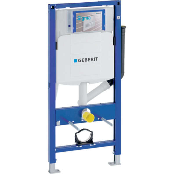 Geberit Duofix Element für Wand-WC, 112 cm, mit Sigma Unterputzspülkasten 12 cm, für Geruchsabsaugung mit Abluft