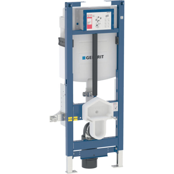 Geberit Duofix Element für Wand-WC, 112 cm, mit Sigma Unterputzspülkasten 12 cm, barrierefrei, WC höhenverstellbar