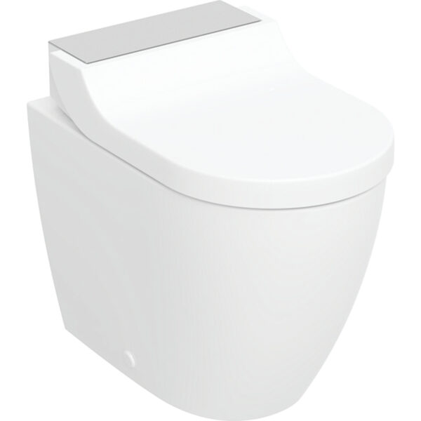 Geberit Dusch WC AquaClean Tuma Comfort WC-Komplettanlage Stand-WC: Edelstahl gebürstet (146.310.FW.1)