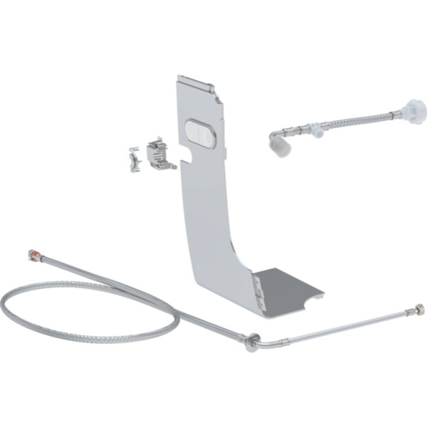 Wasseranschlussset, zu Geberit Kappa Unterputzspülkästen 15 cm für Geberit AquaClean Mera WC-Komplettanlagen: glanzverchromt