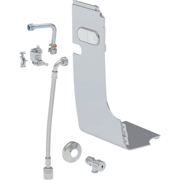 Wasseranschlussset konventionell, zu Geberit AquaClean Mera: weiss-alpin