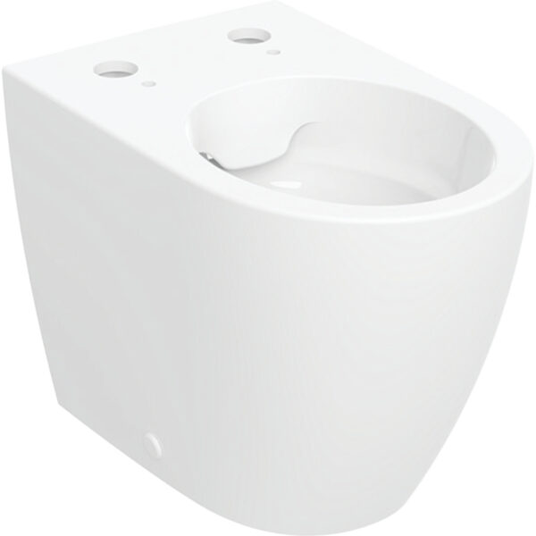Stand-WC Tiefspüler, für Geberit AquaClean Tuma: weiss-alpin