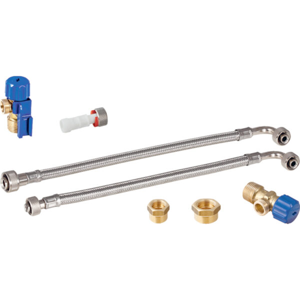 Wasseranschlussset hinten mittig, zu Geberit Monolith Sanitärmodul für WC, 114 cm