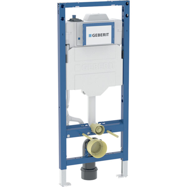 Geberit Duofix Element für Wand-WC, 120 cm, mit Sigma Unterputzspülkasten 12 cm, mit HS30 Hygienespülung, mit einem Wasseranschluss