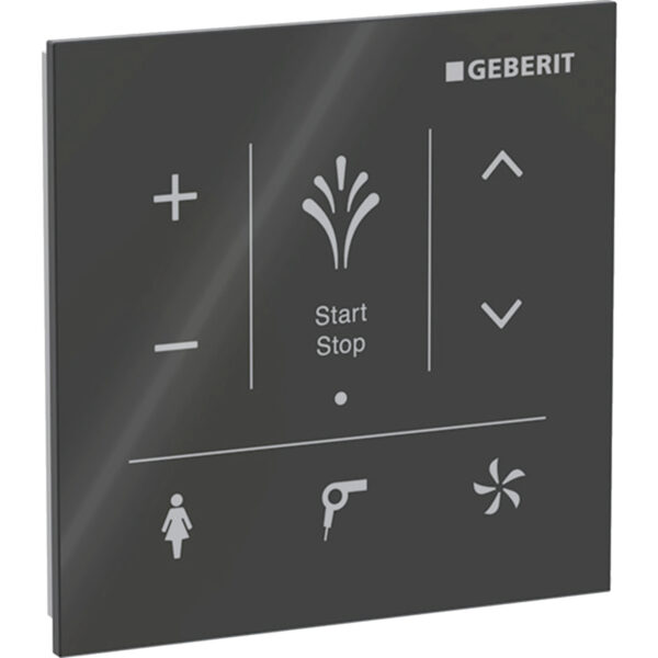 Wandbedienpanel, zu Geberit AquaClean: Glas schwarz