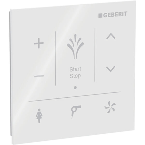 Wandbedienpanel, zu Geberit AquaClean: Glas weiss