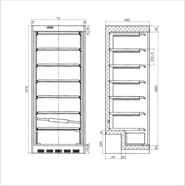 FORS Gastronomie-Gefrierschrank, Volltür, weiss, GN 2/1, rechts wechselbar (GUFS6000W) – Bild 2