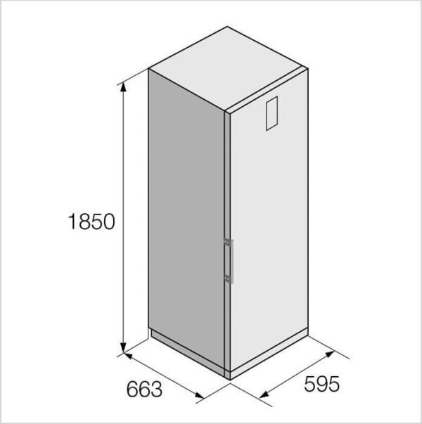 FORS Gefrierschrank freistehend, rechts wechselbar (FFF601854NE) – Bild 3