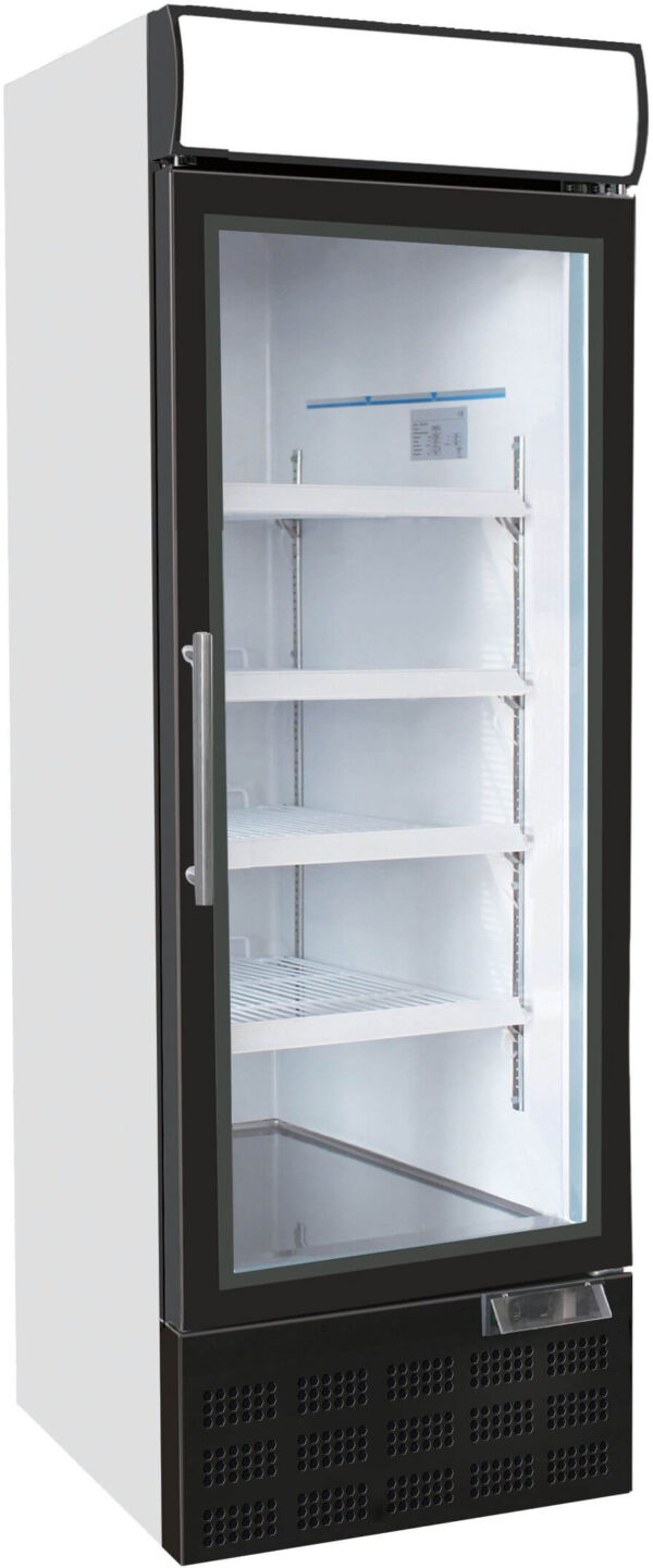 FORS Gewerbe-Kühlschrank, Glastür/Display, weiss, rechts nicht wechselbar (PDCV5000G)