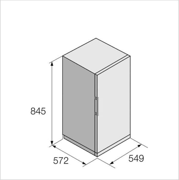 FORS Tischkühlschrank freistehend, rechts wechselbar (FFR55854E) – Bild 4