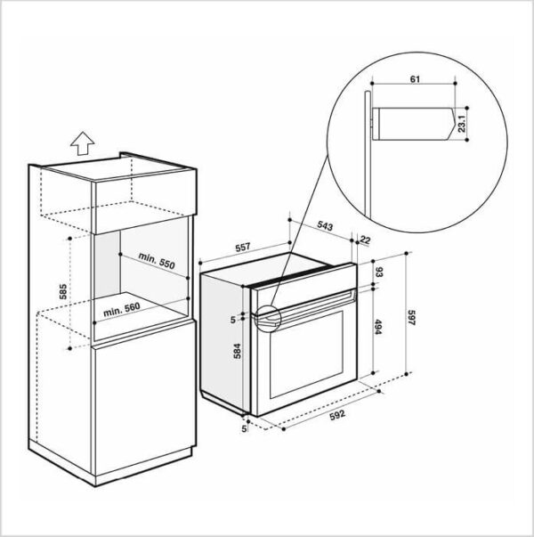 DE DIETRICH Backofen / Combi Steamer (DOR4747B) – Bild 6