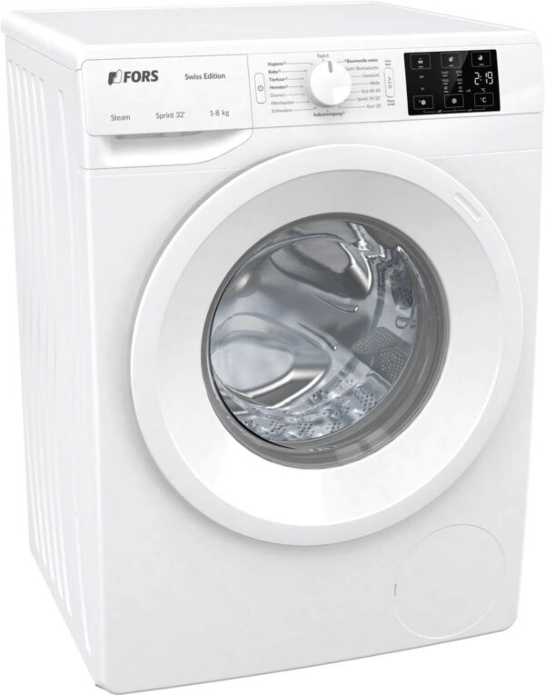FORS Waschmaschine SWISS EDITION, links nicht wechselbar (ASW 84E-1)