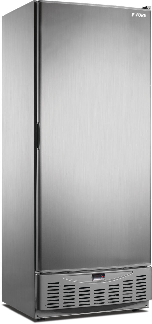 FORS Gastronomie- & Bäckerei-Kühlschrank, Volltür, Edelstahl, GN 2/1 und 600x400, rechts nicht wechselbar (GMCV550ES)