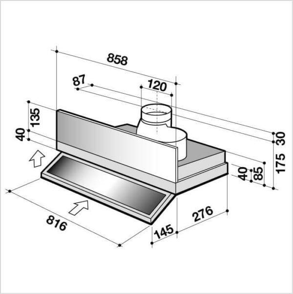 DE DIETRICH Dunstabzugshaube (DHT1119X) – Bild 2