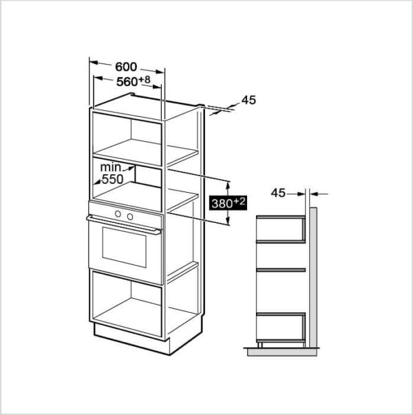 DE DIETRICH Einbau Mikrowelle (DMG4210B) – Bild 3
