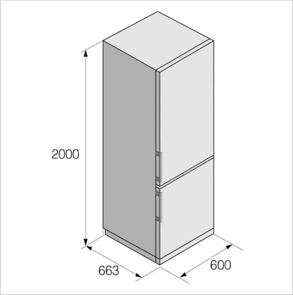 ASKO Kühl-Gefrierkombination freistehend  PREMIUM, rechts wechselbar (RFN232041W) – Bild 3