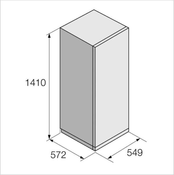FORS Kühlschrank freistehend, rechts wechselbar (FFR551414D) – Bild 4
