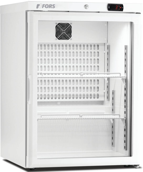 FORS Gewerbe-Kühlschrank, Glastür, weiss, rechts nicht wechselbar (CCV150WG)