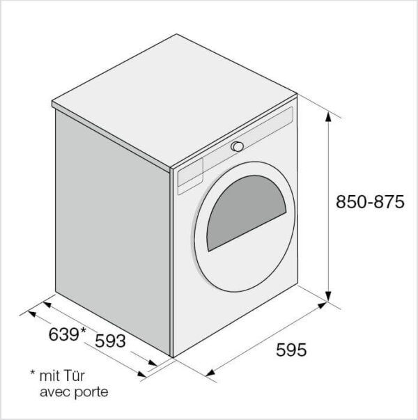 ASKO Wäschetrockner LOGIC, rechts wechselbar (T408HD W) – Bild 2