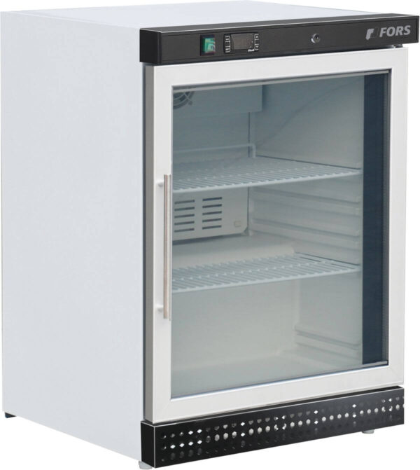 FORS Gewerbe-Gefrierschrank, Glastür, weiss, rechts nicht wechselbar (UFV1200WG)