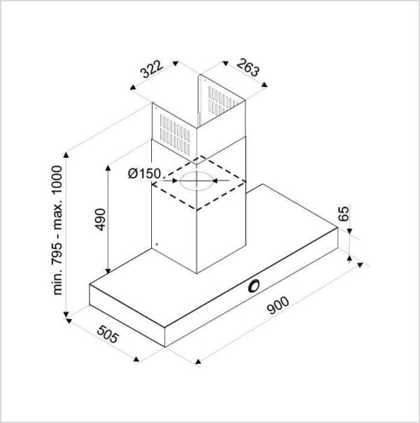 DE DIETRICH Dunstabzugshaube (DHB2934BX) – Bild 2