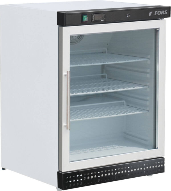 FORS Gewerbe-Kühlschrank, Glastür, weiss, rechts wechselbar (UCV1200WG)