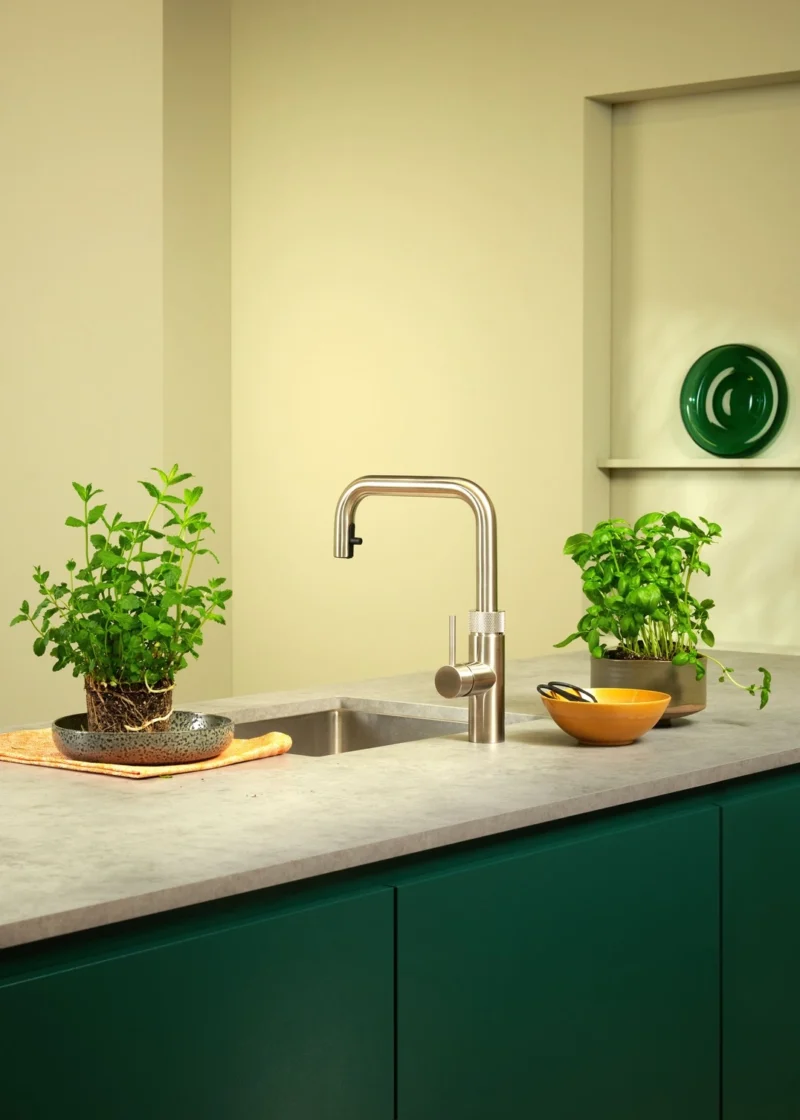 Quooker Hahn Flex Square Voll-Edelstahl