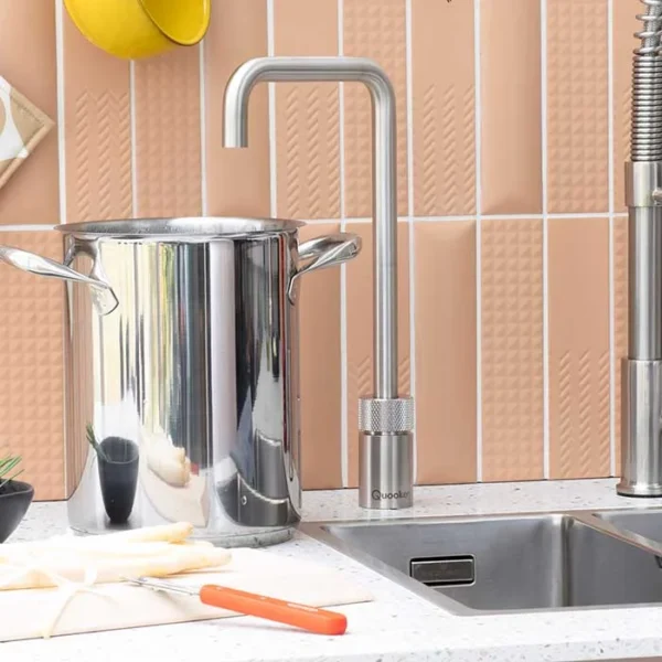 Quooker Hahn Nordic Square Voll-Edelstahl