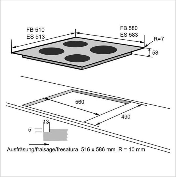 FORS Induktionskochfeld 58 (TI 64 ES) – Bild 2