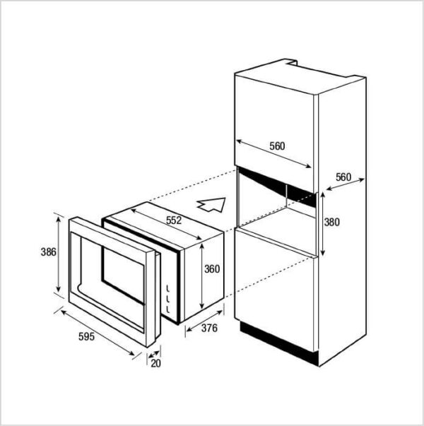 DE DIETRICH Mikrowelle (DMG2121A) – Bild 2