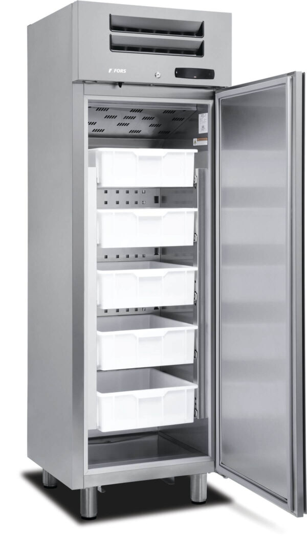 FORS Fisch-Kühlschrank, Volltür, Edelstahl, rechts wechselbar (CCV350FIES)