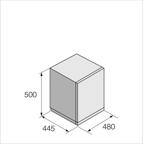 FORS Kühlbox freistehend, rechts wechselbar (FFR48504E) – Bild 4