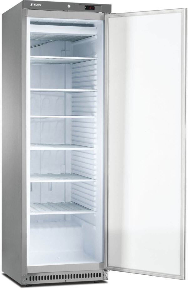 FORS Gewerbe-Gefrierschrank, Volltür, Edelstahl, rechts wechselbar (CFS400ES)