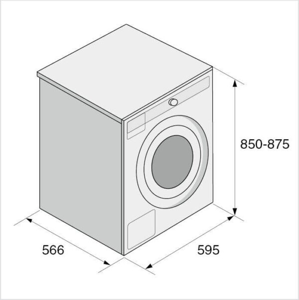 ASKO Waschmaschine LOGIC, links nicht wechselbar (W4086C W/3) – Bild 2