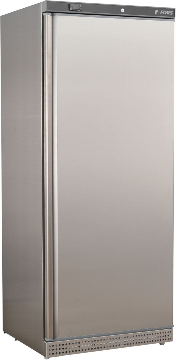 FORS Gastronomie-Kühlschrank, Volltür, Edelstahl, GN 2/1, rechts wechselbar (GUCV6000ES)